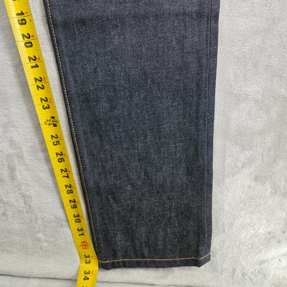 Flint and Tinder 33x32 Mens Raw Denim Slim Fit Dark Wash Jeans Made in America‎ - Picture 6 of 11